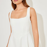 Square Neck Midi Dress