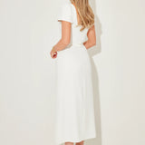 Square Neck Slip Midi Dress