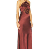 Satin Maxi Dress