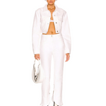 White 4G Jacquard Denim Cropped Jacket — Givenchy | Endless UAE