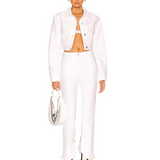 White 4G Jacquard Denim Cropped Jacket — Givenchy | Endless UAE