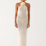 Gia Rose Halter Neck Maxi Dress