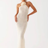 Gia Rose Halter Neck Maxi Dress