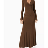 Jasmine Maxi Dress In Brown