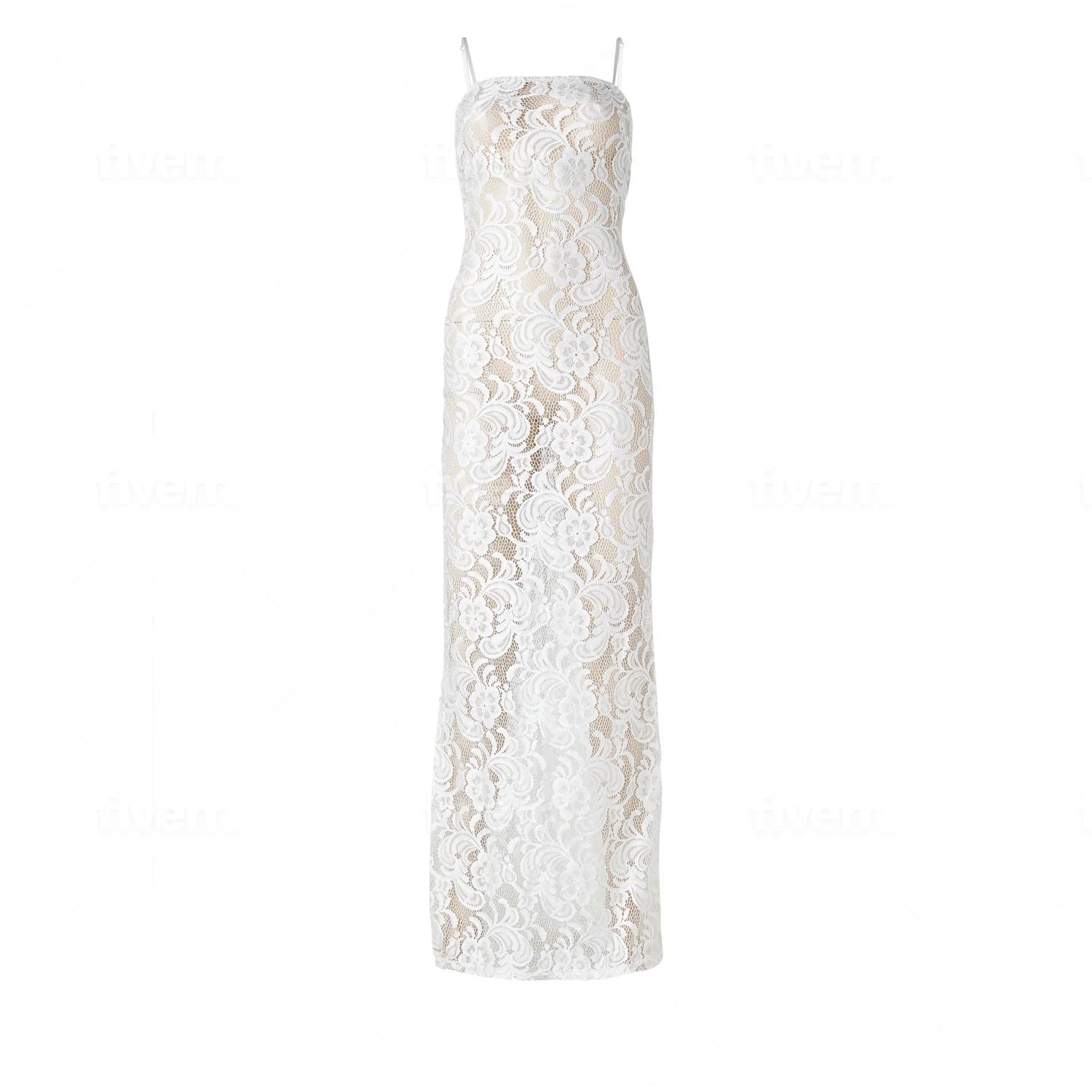 White lace camisole maxi dress styled with accessories in a desert setting — Scorpio Rizing | Endless UAE