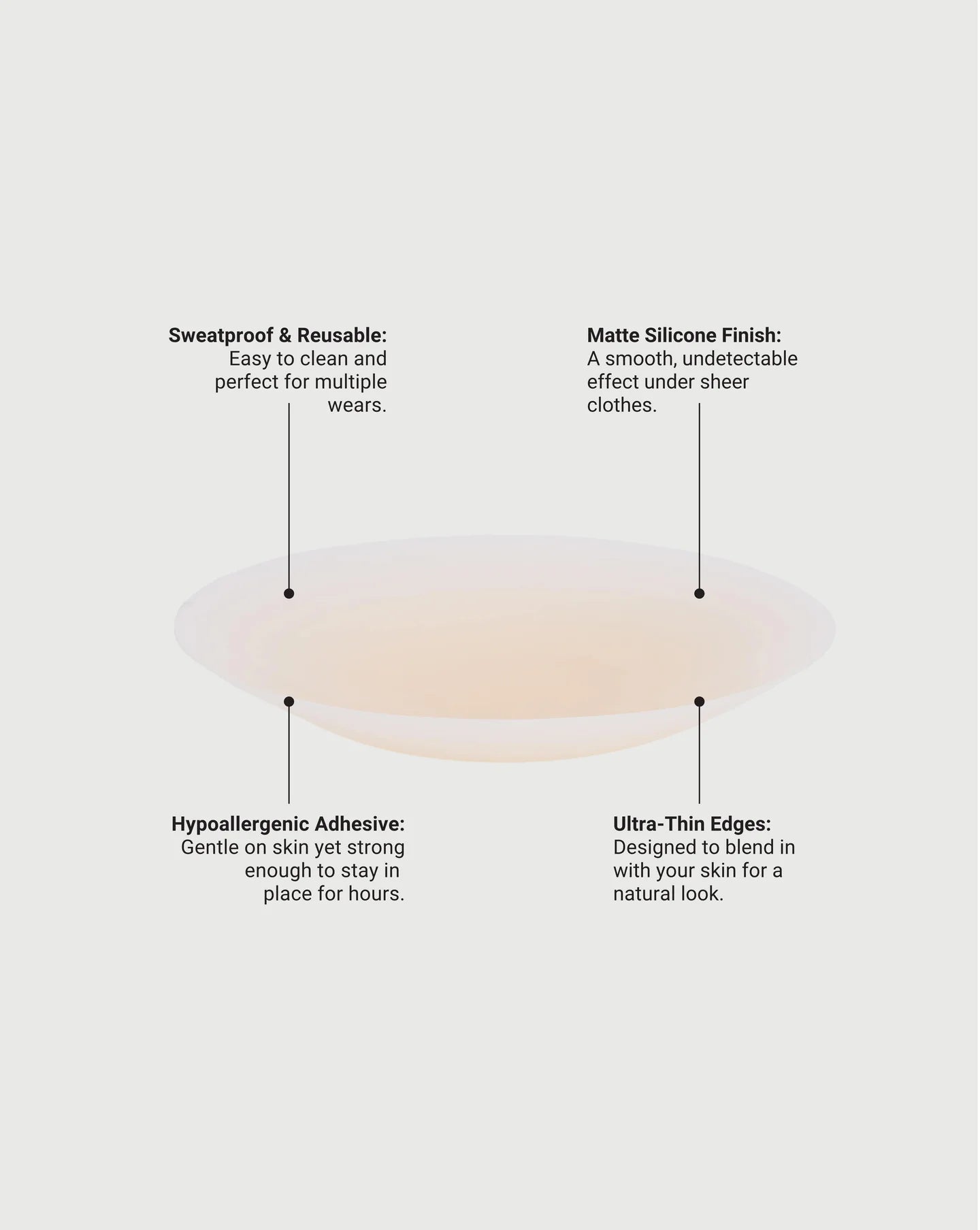 Nude silicone nipple covers for seamless coverage — Underhance | Endless UAE