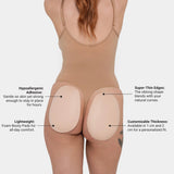 Beige foam booty pad with rounded edges for enhancing shape and comfort — Underhance | Endless UAE