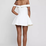 Raquel Babydoll Corset Mini Dress - White