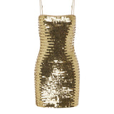 Kerrie Sequin Mini Dress Gold