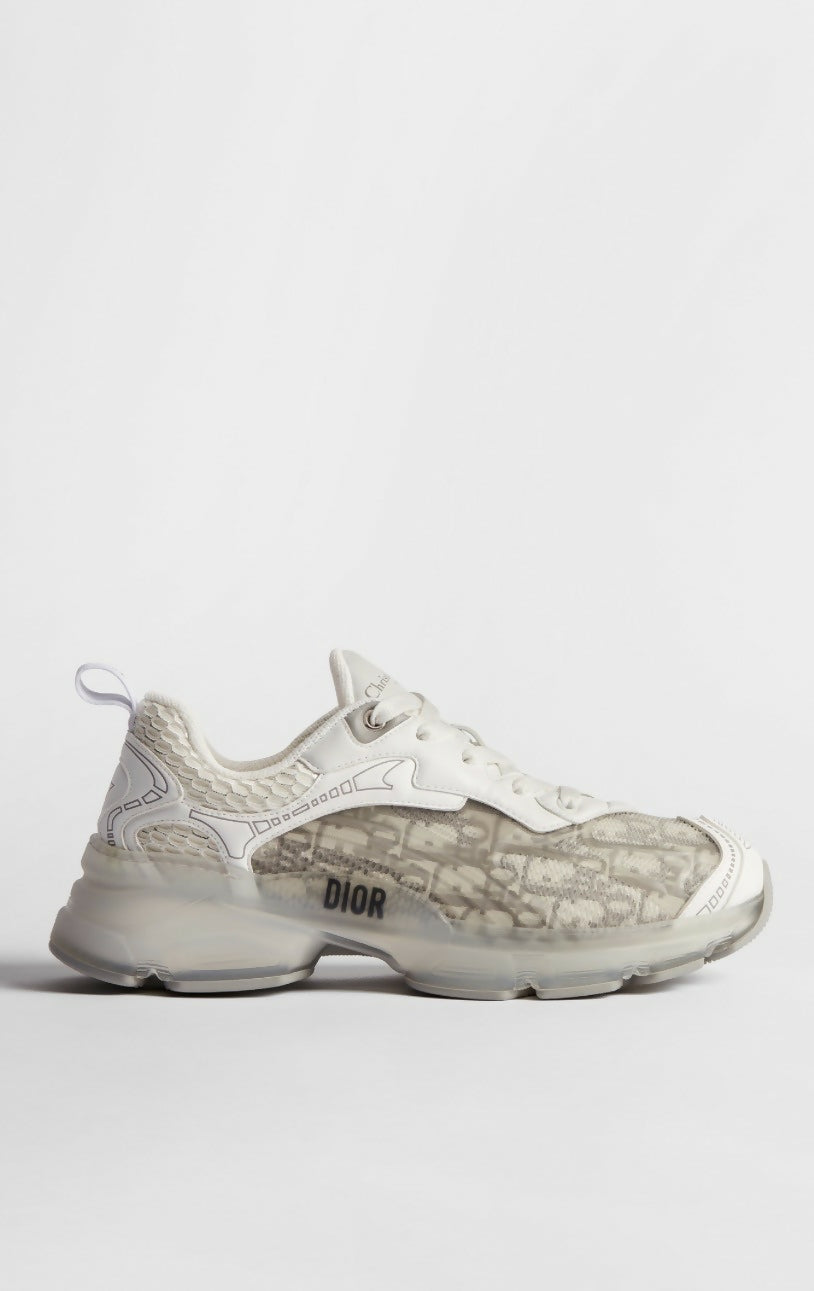 White Dior Vibe sneaker with quilted panel and translucent side details — Dior | Endless UAE