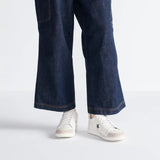 White Calfskin and Suede Calfskin