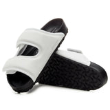 White and black CSM Cosy slip-on sandals with contoured footbed and textured sole — 1774 Birkenstock | Endless UAE