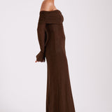 Marcel Off Shoulder Diamante Maxi Dress