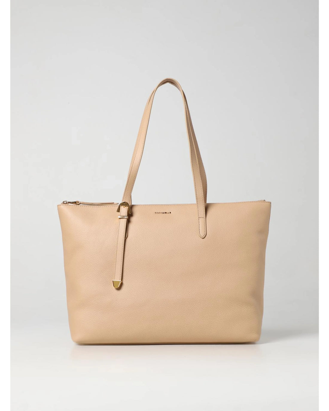 Gleen Medium beige leather tote bag with handles — Coccinelle | Endless UAE
