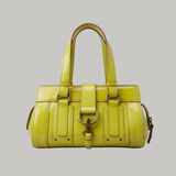 Enamel Yellow Handbag with structured design and dual handles — Folli Follie | Endless UAE