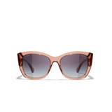 Pink Transparent Butterfly Sunglasses