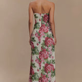 Ella Strapless Chiffon Maxi Dress