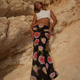 Chiffon Floral Maxi Skirt