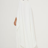 White cape midi dress with cutout details — Odd Muse | Endless UAE