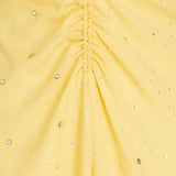 Sandro Crystal-embellished ruched crepe midi dress