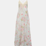 Halliday lace-trimmed floral maxi dress in cream with pink flowers — Zimmermann | Endless UAE