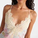 Halliday lace-trimmed floral maxi dress in cream with pink flowers — Zimmermann | Endless UAE
