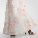 Halliday lace-trimmed floral maxi dress in cream with pink flowers — Zimmermann | Endless UAE
