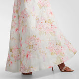 Halliday lace-trimmed floral maxi dress in cream with pink flowers — Zimmermann | Endless UAE