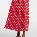 Lori Polka-dot Linen Maxi Dress