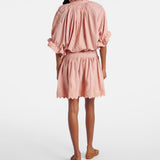 Scalloped Cotton Poplin Minidress