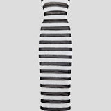 Paillettes Stripes Dress
