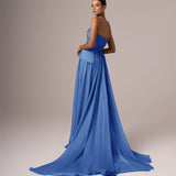 Blue Chiffon Dress