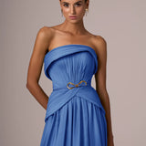 Blue Chiffon Dress