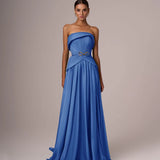 Blue Chiffon Dress