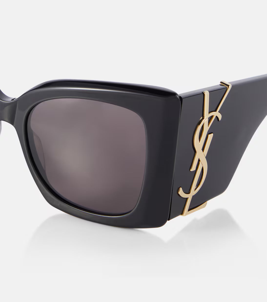 Bold black oversized square sunglasses with dark lenses — YSL | Endless UAE