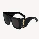 Bold black oversized square sunglasses with dark lenses — YSL | Endless UAE