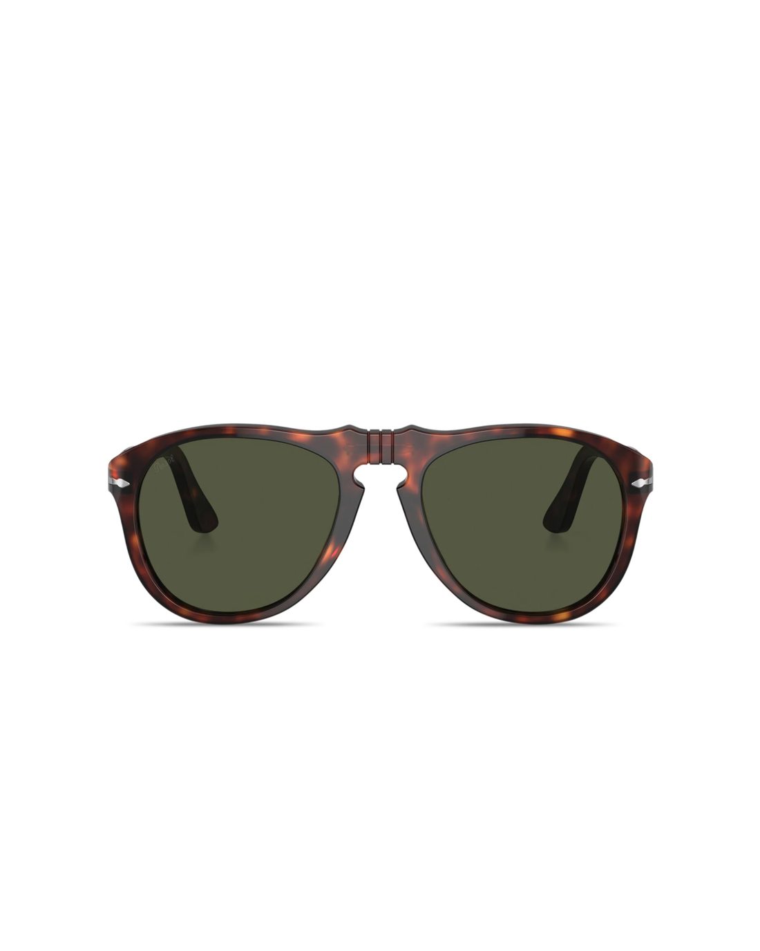 Persol 714 folding sunglasses in tortoiseshell with green lenses — Persol | Endless UAE