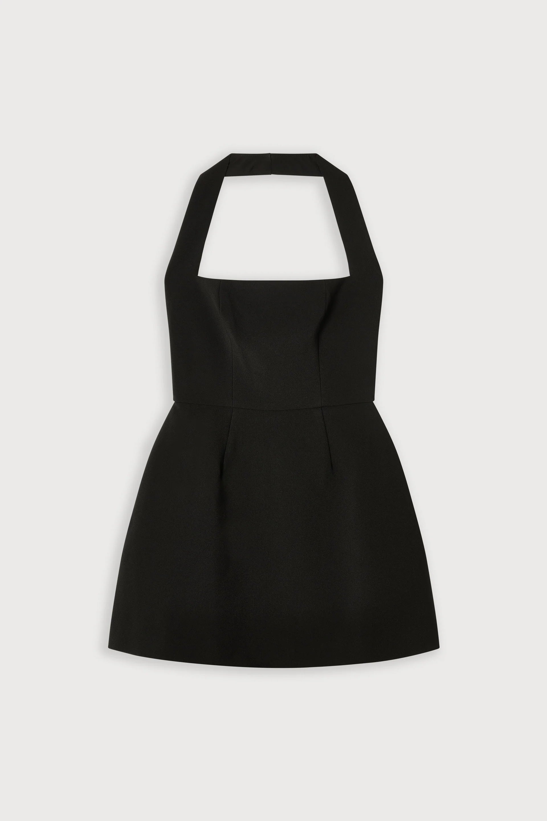 Structured black halter mini dress with open back detail — Odd Muse | Endless UAE