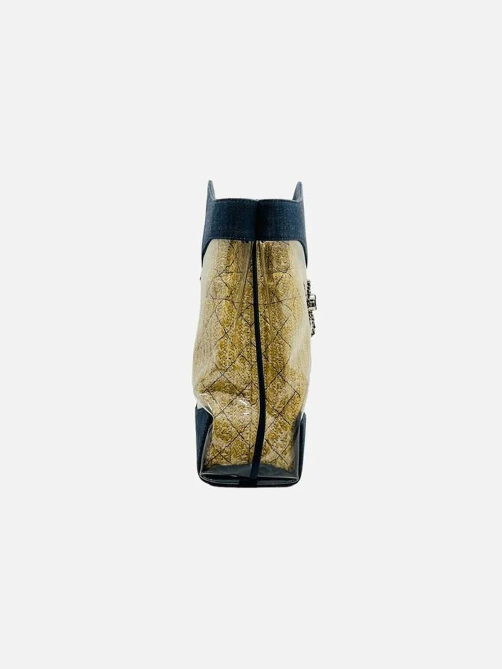Chanel 31 PVC and Denim Shopping Tote with Raffia Insert — Chanel | Endless UAE