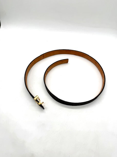 Louis Vuitton Monogram Canvas Belt with Gold LV Buckle — Louis Vuitton | Endless UAE