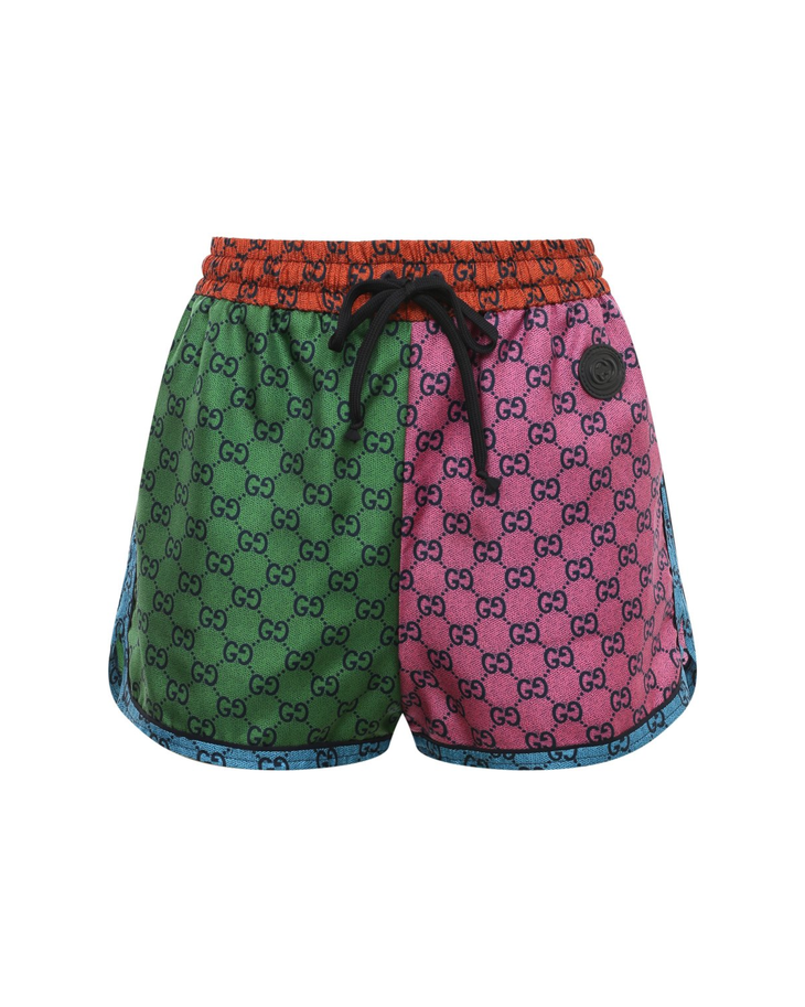 Gucci Multicolor GG Printed Silk Shorts — Gucci | Endless UAE
