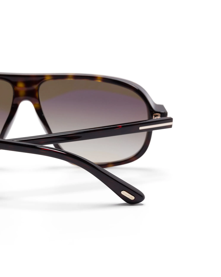 Tortoiseshell aviator sunglasses with gradient brown lenses — Tom Ford | Endless UAE