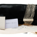 Silver chain tassel clutch with Jimmy Choo logo plate — Jimmy Choo | Endless UAE