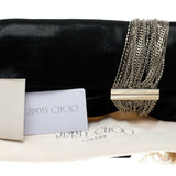 Silver chain tassel clutch with Jimmy Choo logo plate — Jimmy Choo | Endless UAE