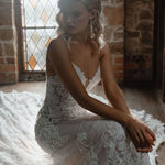 Rita mermaid wedding dress with intricate lace detailing and train — You&I | Endless UAE