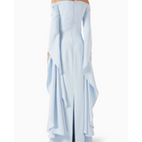 Beaded Off-shoulder Dress