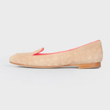 Quilted Suede Ballet Flats