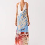 Stars Align Cowl Maxi Dress in multi-color abstract print — Peppermayo | Endless UAE