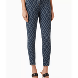 Diamond-print Skinny Jeans