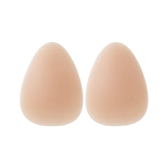 Pair of beige triangular silicone nipple covers on white background — Talaa | Endless UAE